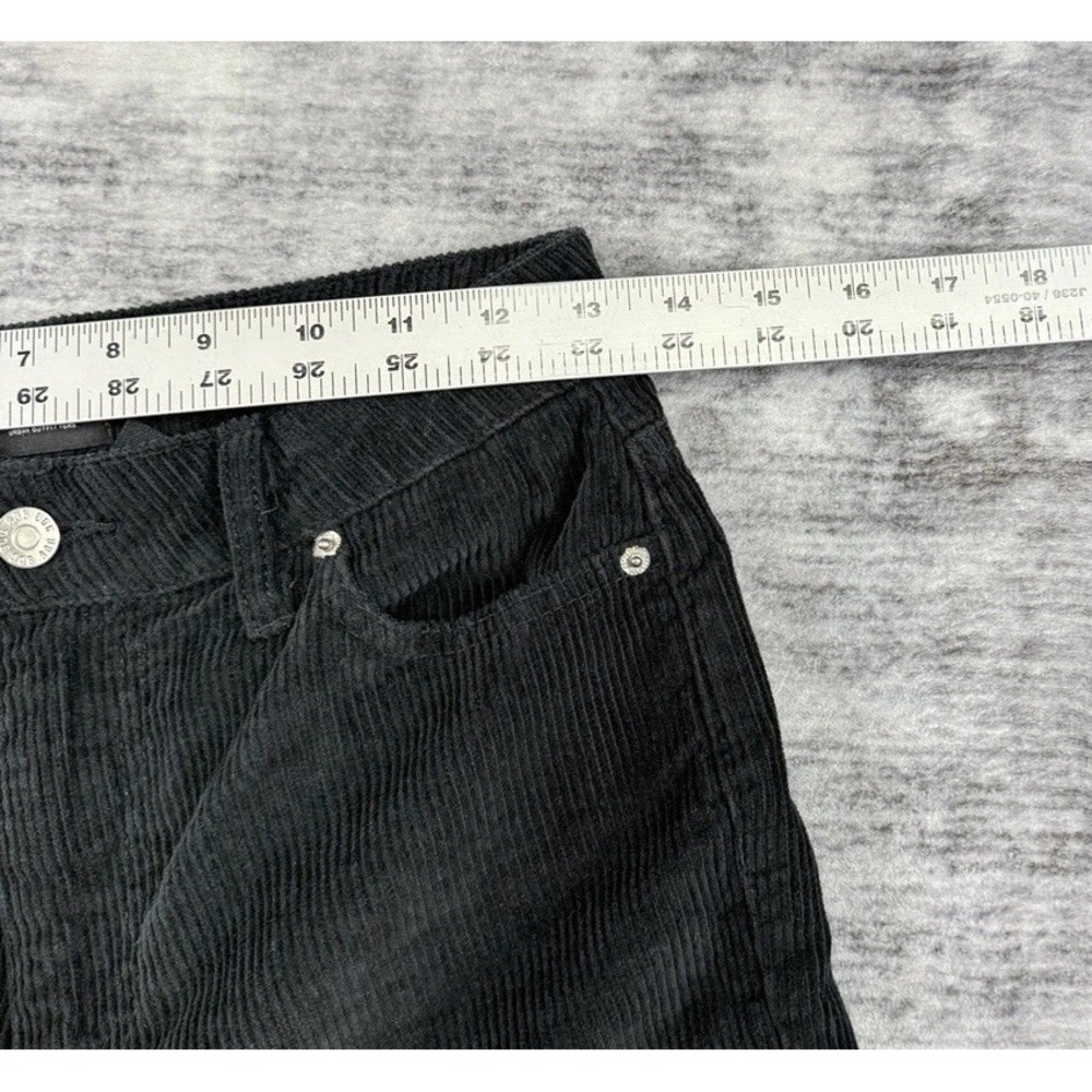 BDG Urban Outfitters High Rise Mom Corduroy Pants Size 25 Black Tapered Normcore - Picture 7 of 9